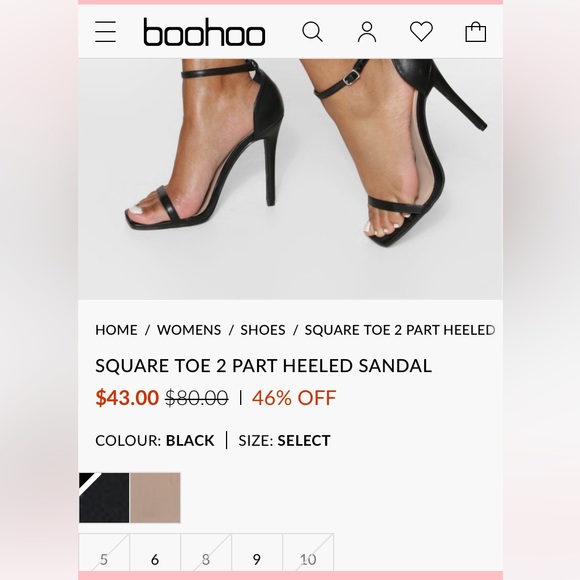 Square Toe Ankle Strap High Heels Sandal Platforms - Picture 8 of 8